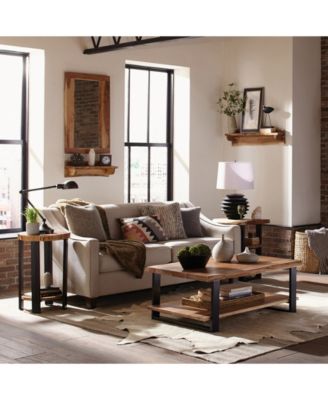 Alpine Natural Live Edge Wood 24" Mirror