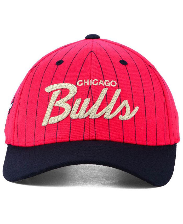 Chicago Bulls 'What The Pinstripe' Snapback Hat By Mitchell & Ness - Multi-Color Adjustable Cap