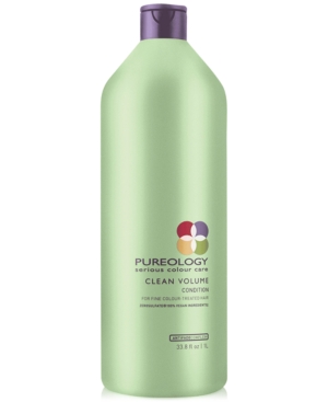 PUREOLOGY CLEAN VOLUME CONDITIONER, 33.8-OZ, FROM PUREBEAUTY SALON & SPA