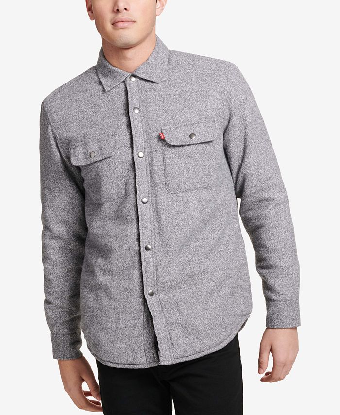Levi's Mens Sherpa-Lined Shirt Jacket & Reviews - Coats & Jackets - Men -  Macy's
