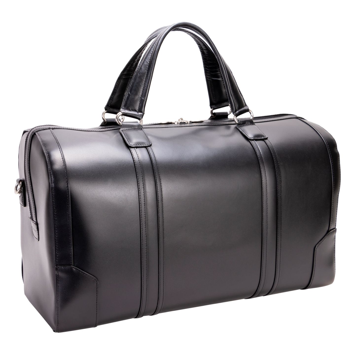 Сумка McKlein Kinzie 20" Leather Duffel, цвет: Чёрный — фото 2