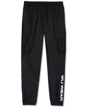 Wu Wear Men's Nylon Cargo Track Pants In Black