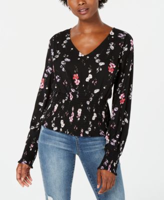 American Rag Juniors' Printed V-Neck 