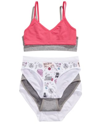 Maidenform - Little & Big Girls 5-Pc. Bras & Panties Set