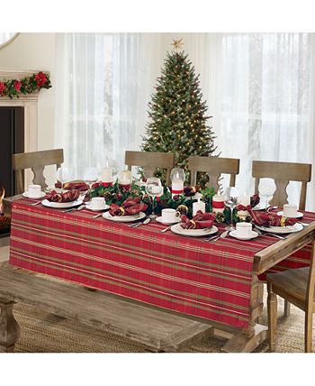 Elrene - Shimmering Plaid 60" x 102" Tablecloth