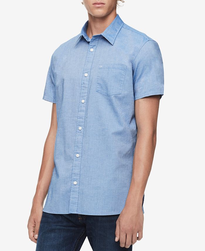 Calvin Klein Men's Set-On Placket Shirt - Macy's