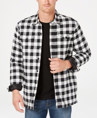 dickies men's flannel hooded shirt jacket