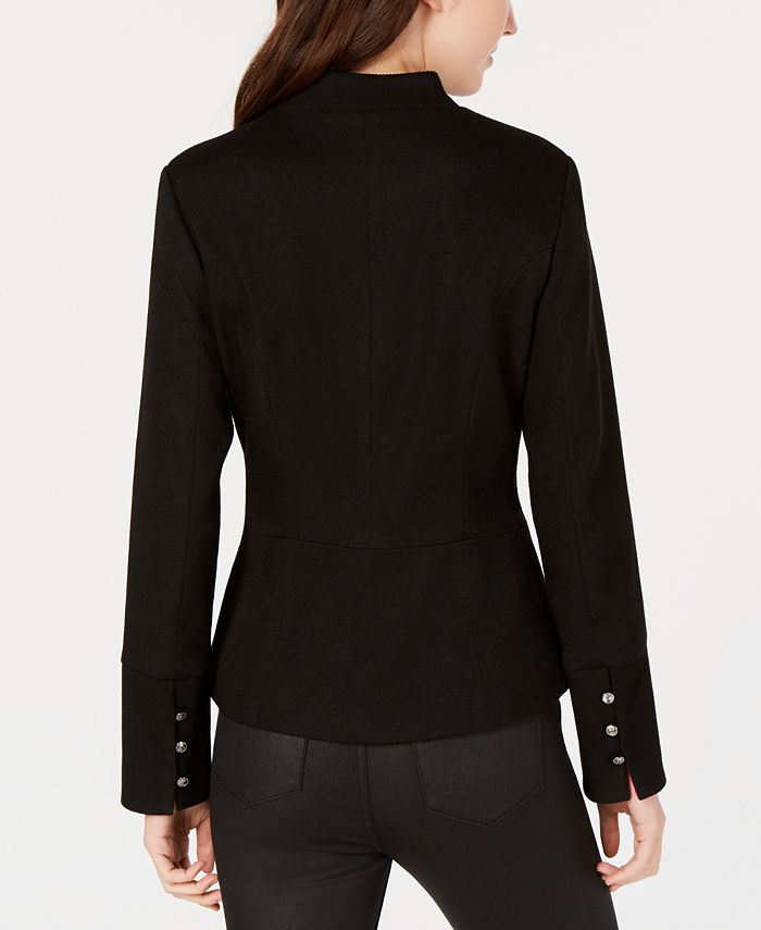 Military cheap peplum jacket