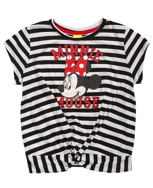 Disney Big Girls Striped Minnie Mouse T Shirt Reviews Shirts