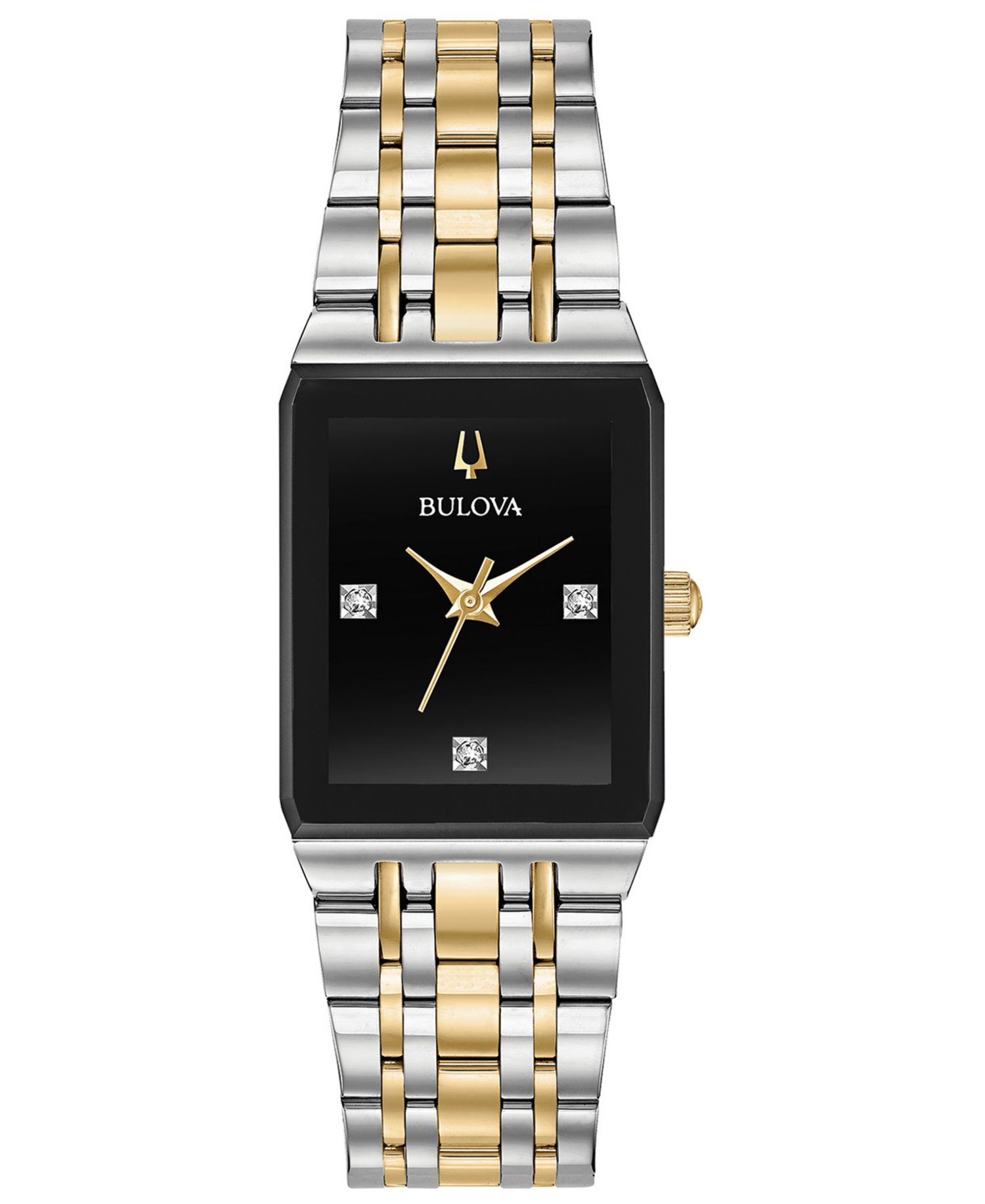 Women's Futuro Diamond-Accent Two-Tone Stainless Steel Bracelet Watch 20.5x32mm