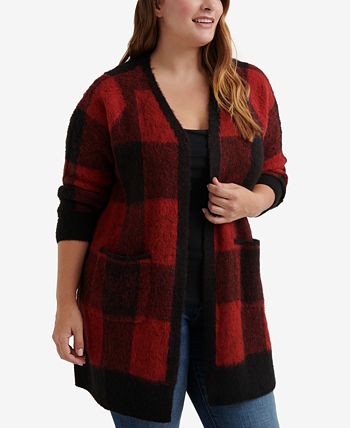 Lucky Brand Plus Size Buffalo Plaid Cardigan Macy s