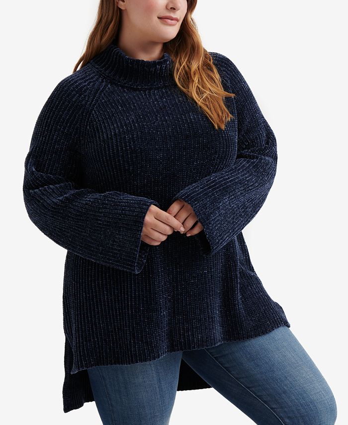 Lucky Brand Trendy Plus Size Chenille Sweater - Macy's