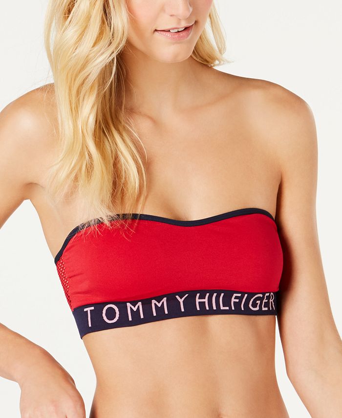 Tommy Hilfiger Women's Strapless Logo Bralette R70T082 - Macy's