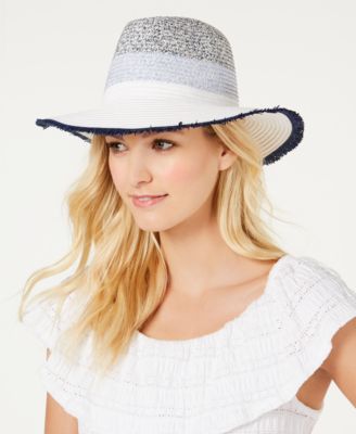 Tweedy Colorblocked Panama Hat, Created for Macy's
