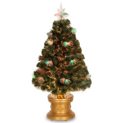 National Tree Company - National Tree 36" Fiber Optic Double Bell Tree