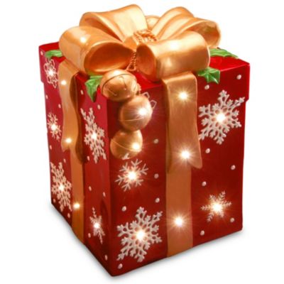 National Tree Company - National Tree 21" PreLit Gift Box Decoration