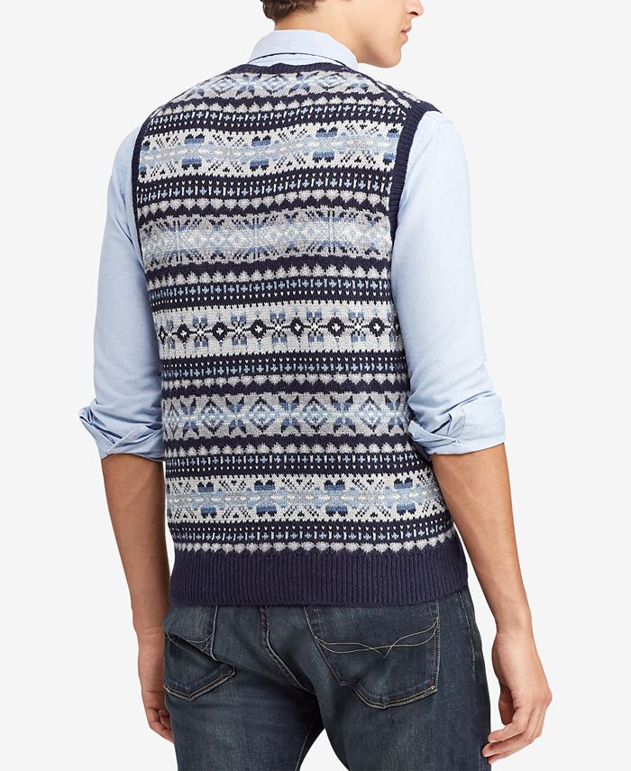 Polo Ralph Lauren Men's Fair Isle Sweater Vest Macy's