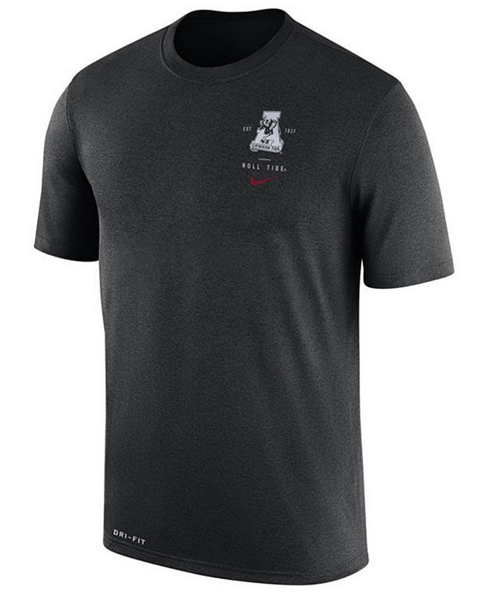 Nike Men's Alabama Crimson Tide Dri-Blend Vault T-Shirt - Macy's