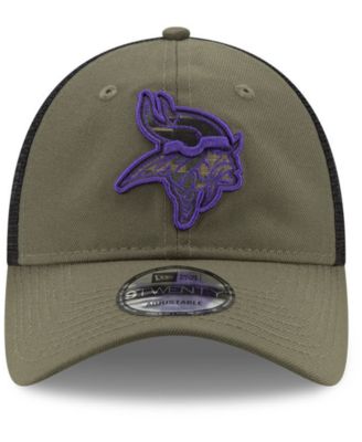 New Era Minnesota Vikings Camo Service Patch 9TWENTY Trucker Cap
