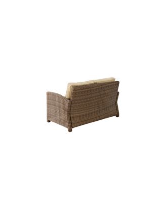 Bradenton Outdoor Wicker Loveseat With Cushions