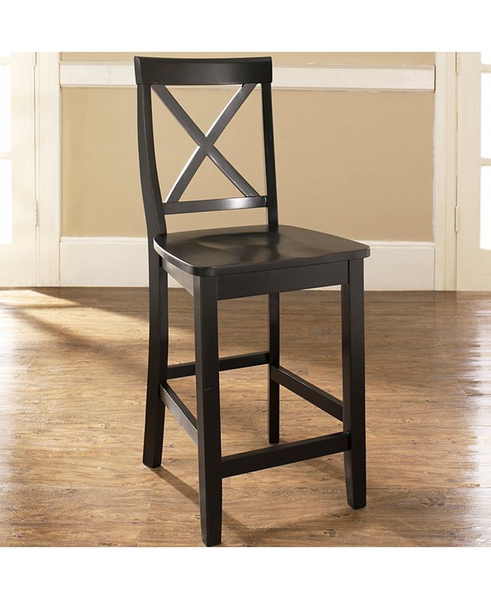 Crosley XBack Bar Stool With 24" Seat Height (Set Of 2) Macy's