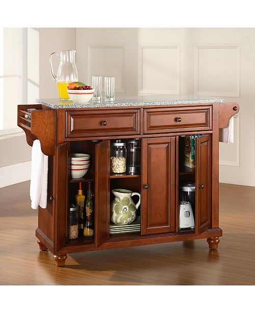 Crosley Cambridge Solid Granite Top Kitchen Island ...