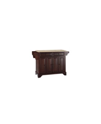 Lafayette Natural Wood Top Kitchen Island
