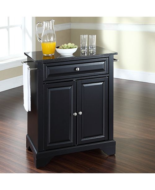 Crosley Lafayette Solid Granite Top Portable Kitchen Island
