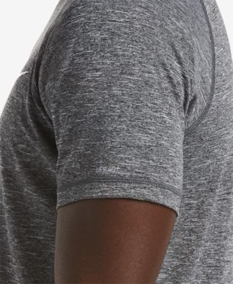 Men's Big & Tall Hydroguard Moisture-Wicking Heather Rash Guard