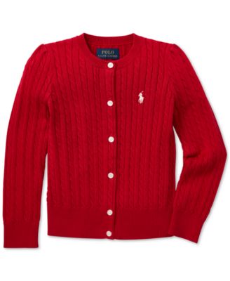 Polo Ralph Lauren - Little Girls Cable-Knit Cardigan