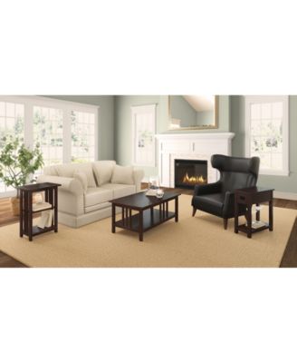 Mission 2 Shelf End Table, Espresso