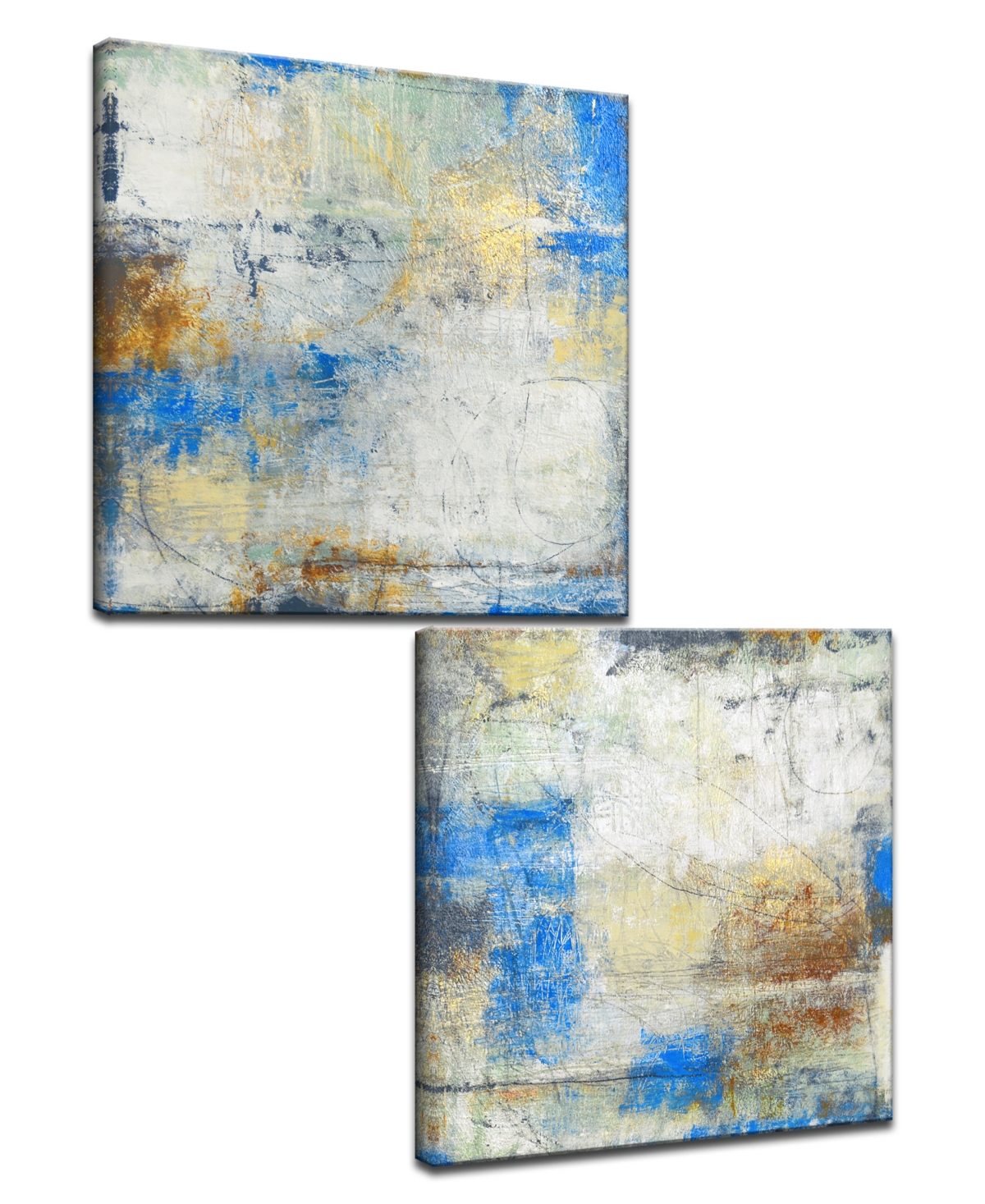 Ready2HangArt, 'The View I/Ii' 2 Piece Abstract Canvas Wall Art Set, 20x20