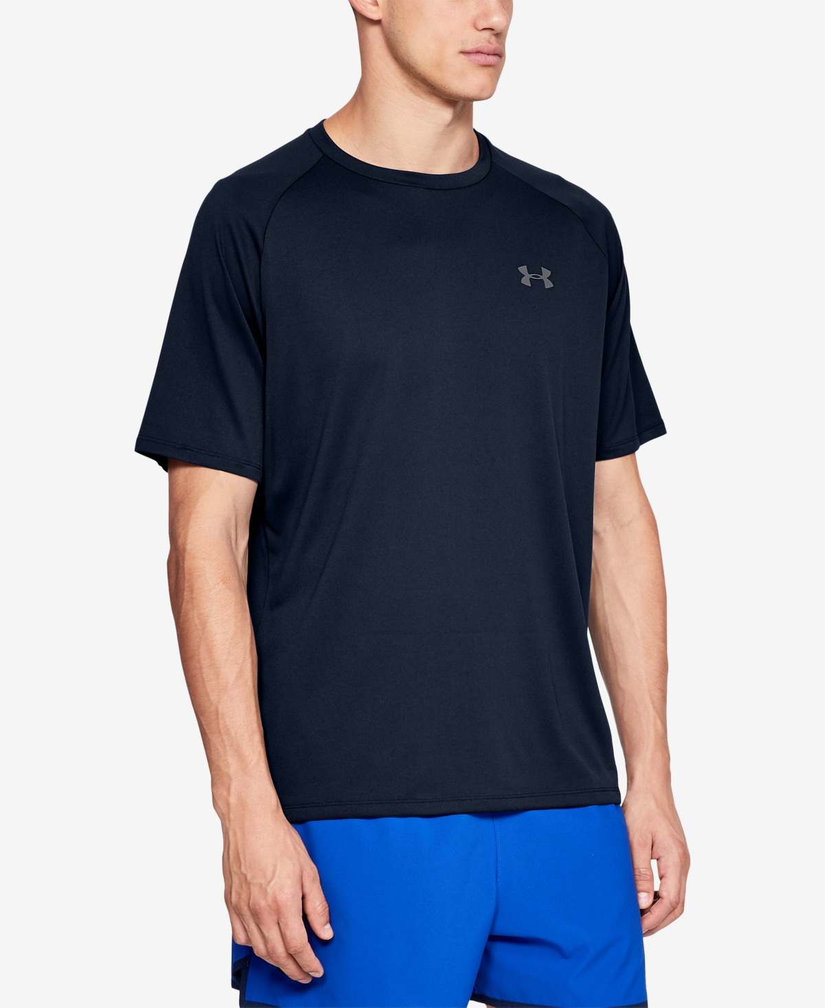 Under Armour Men's Tech Short Sleeve - Academy Graphite