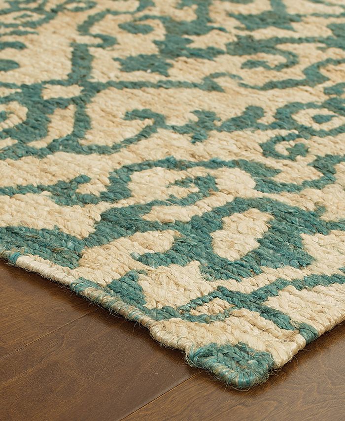 Tommy Bahama Home Valencia 57703 Beige/Blue 10' x 13' Area Rug Macy's