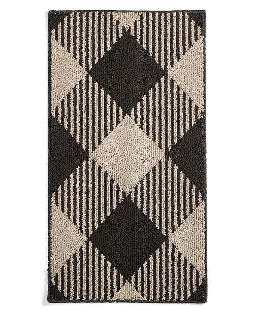 Charter Club Buffalo Plaid 20" x 36" Scatter Rug, Created for Macy's