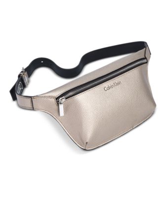 calvin klein leather fanny pack