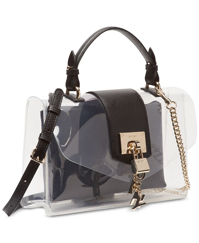 DKNY Elissa Flap Clear Shoulder Bag, Created for Macy's & Reviews ...