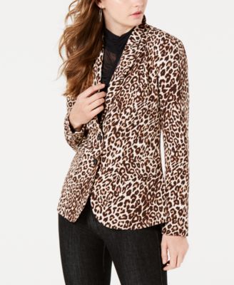 GUESS - Stefani Leopard-Print Blazer