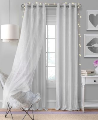 Shop Elrene Aurora Window Collection In Pearl Gray
