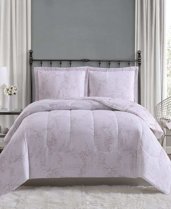 Pem America Paris 3Pc. Full/Queen Comforter Mini Set, Created for Macy