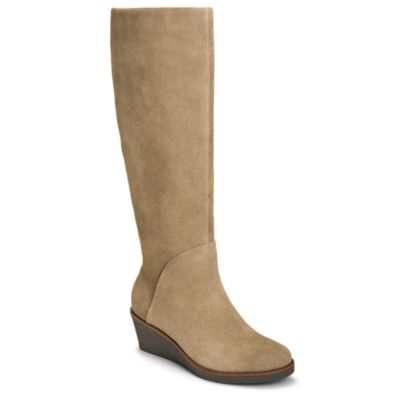 frye wedge tall boots