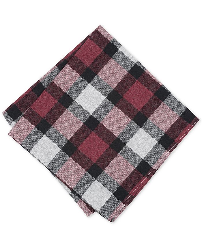 Bar III Men's Jasper Plaid Pocket Square, Created for Macy's Macy's