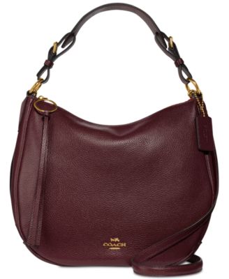 coach sutton hobo oxblood