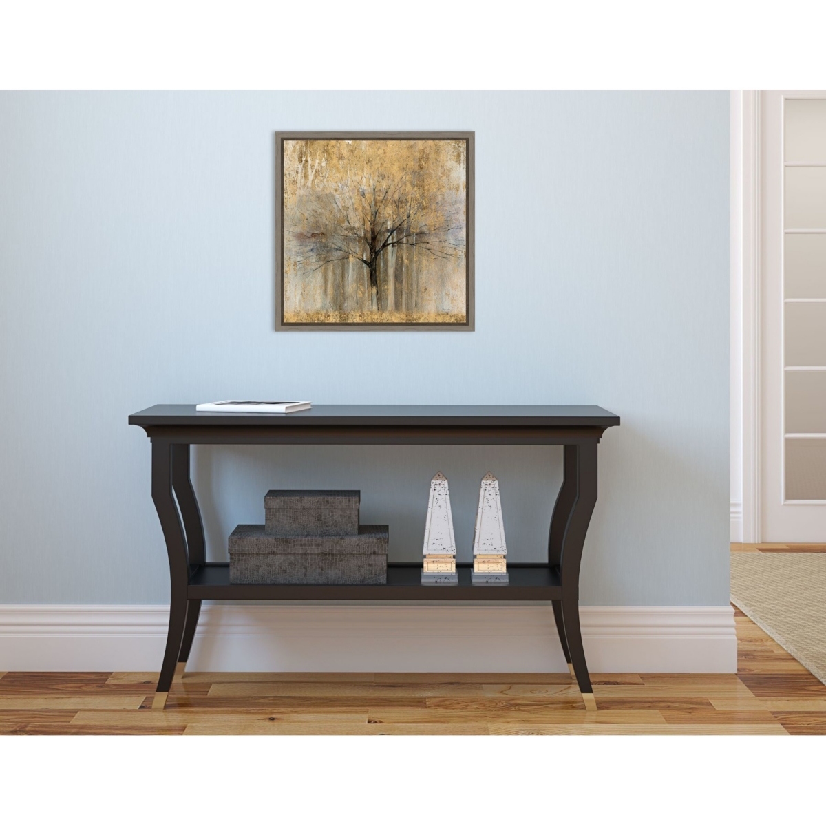 Amanti Art Open Arms Gold Crop by Avery Tillmon Canvas Framed Art