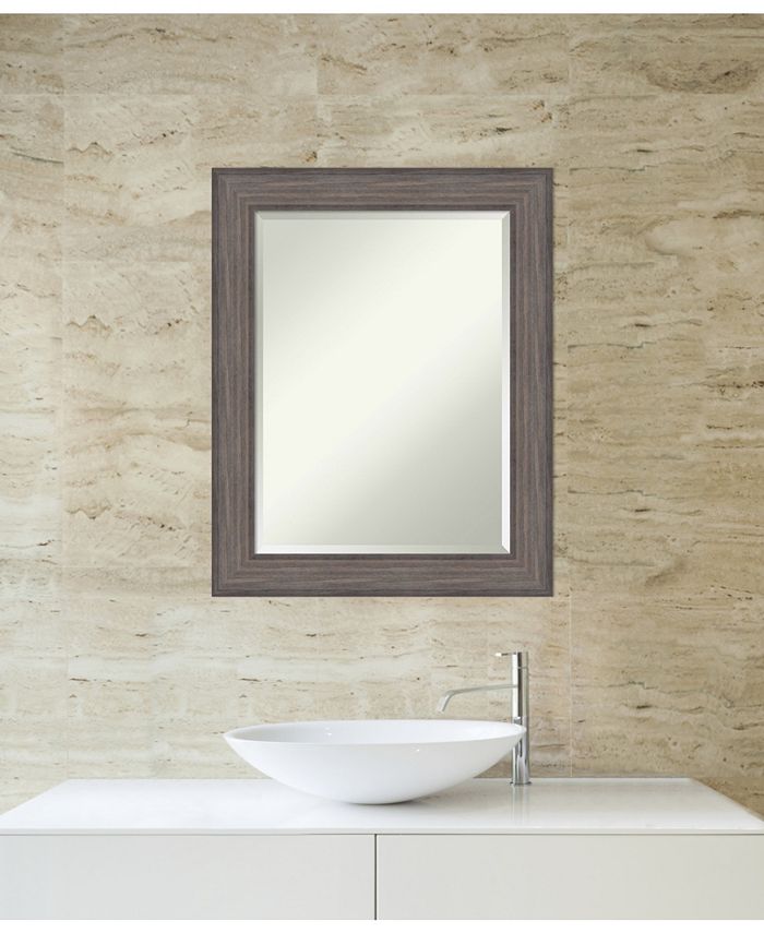 Amanti Art Country Barnwood 23x29 Bathroom Mirror - Macy's