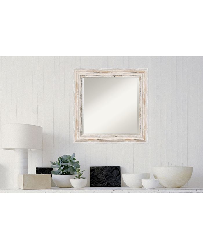 Amanti Art Beveled Wood 25x25 Wall Mirror - Macy's
