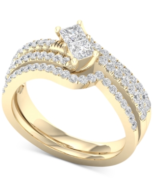 image of Diamond Two-Stone Bridal Set (7/8 ct. t.w.) in 14k Gold