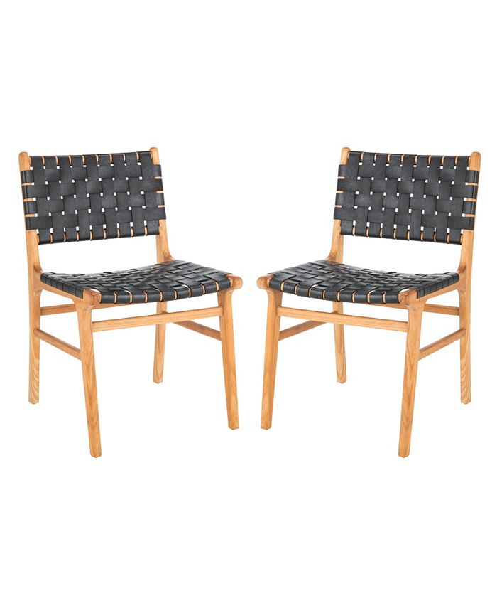 Safavieh Taika Woven Leather Dining Chair Macy's