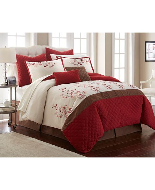 Nanshing Blossom 12 Pc Comforter Set Queen Reviews Home Macy S