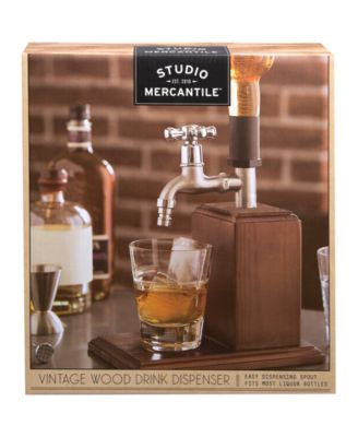 Distributeur de whisky ançais en bois, 1-3 têtes, vin cocktail